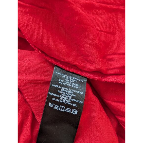 NWT Anthropologie Ruffle-strap Corset Lace Mini Dress Size S Red #8G507 - Picture 9 of 10